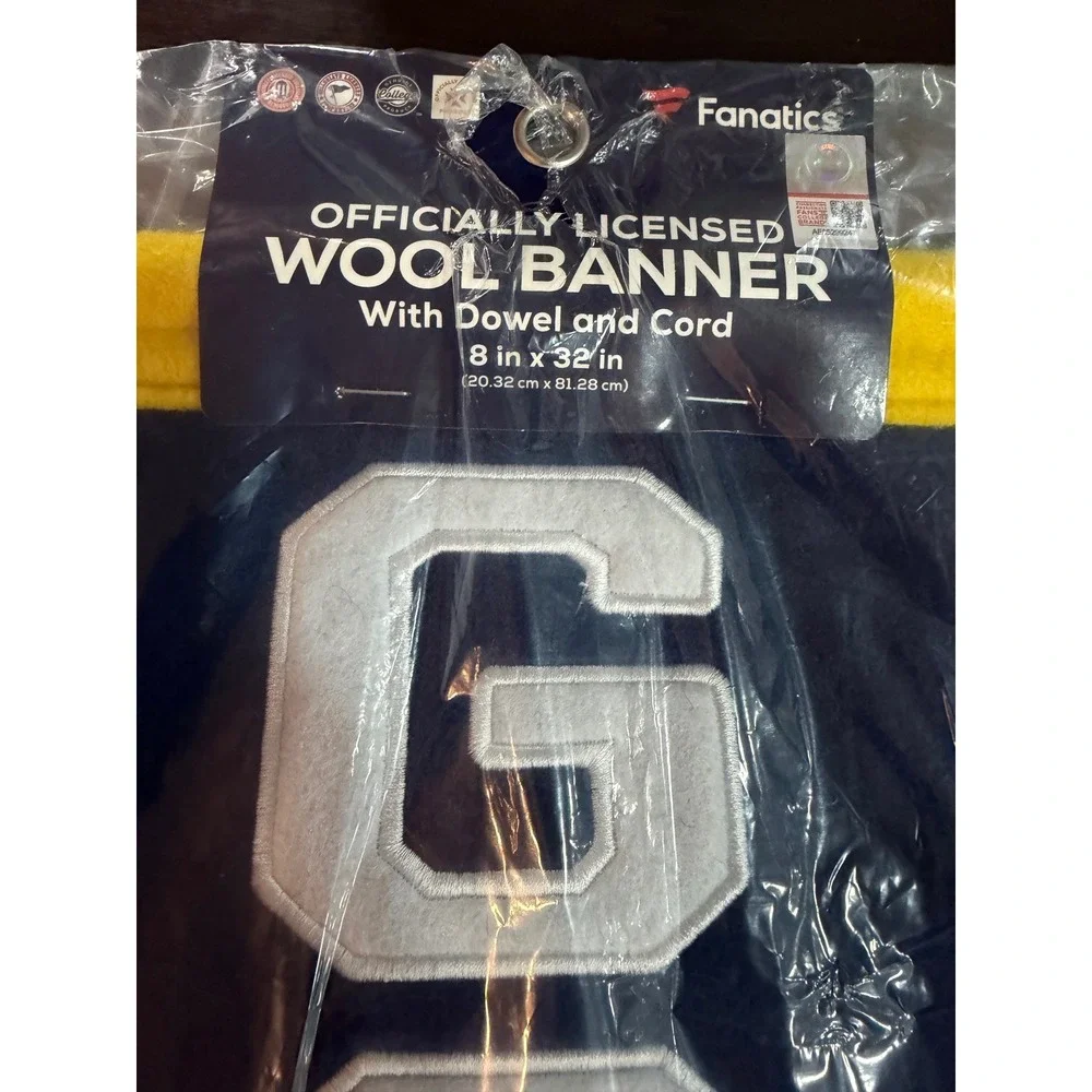 NWT Michigan Wolverines NCAA Fanatics WinCraft Go Blue Wool 8x32 Wall Banner